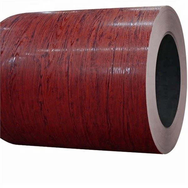 Galvanized Ppgi Ppgl Wood Paint Superfície Cor Coated Steel Coil Astm Aisi